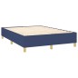 Boxspringbett Blau 140x190 cm Stoff