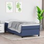 Boxspringbett Blau 80x200 cm Stoff