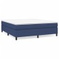 Boxspringbett Blau 160x200 cm Stoff