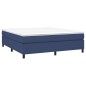 Boxspringbett Blau 160x200 cm Stoff