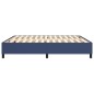 Boxspringbett Blau 160x200 cm Stoff