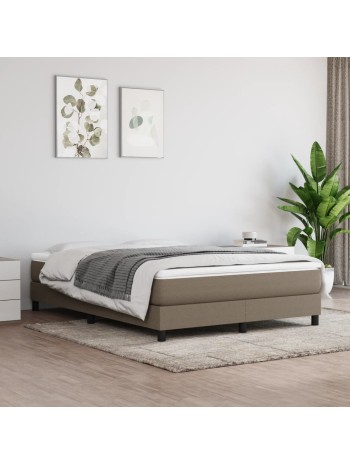 Boxspringbett Taupe 140x190 cm Stoff