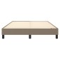 Boxspringbett Taupe 140x190 cm Stoff