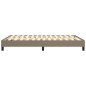 Boxspringbett Taupe 140x190 cm Stoff