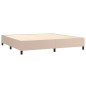 Boxspringbett Cappuccino-Braun 200x200 cm Kunstleder