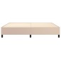 Boxspringbett Cappuccino-Braun 200x200 cm Kunstleder