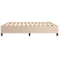 Boxspringbett Cappuccino-Braun 200x200 cm Kunstleder