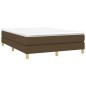 Boxspringbett Dunkelbraun 140x190 cm Stoff