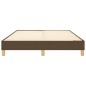 Boxspringbett Dunkelbraun 140x190 cm Stoff