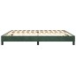 Boxspringbett Dunkelgrün 200x200 cm Samt