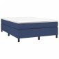 Boxspringbett Blau 140x190 cm Stoff