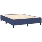 Boxspringbett Blau 140x190 cm Stoff