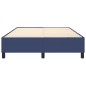 Boxspringbett Blau 140x190 cm Stoff