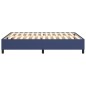 Boxspringbett Blau 140x190 cm Stoff