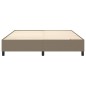 Boxspringbett Taupe 160x200 cm Stoff