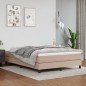 Boxspringbett Cappuccino-Braun 140x200 cm Kunstleder