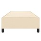 Boxspringbett Creme 100x200 cm Stoff