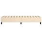 Boxspringbett Creme 100x200 cm Stoff