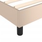 Boxspringbett Cappuccino-Braun 180x200 cm Kunstleder