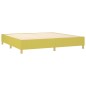 Boxspringbett Grün 200x200 cm Stoff