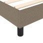 Boxspringbett mit Matratze Taupe 80x200 cm Stoff