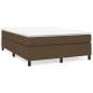 Boxspringbett Dunkelbraun 140x190 cm Stoff