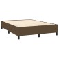 Boxspringbett Dunkelbraun 140x190 cm Stoff