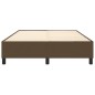 Boxspringbett Dunkelbraun 140x190 cm Stoff