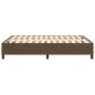 Boxspringbett Dunkelbraun 140x190 cm Stoff