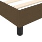 Boxspringbett Dunkelbraun 140x190 cm Stoff