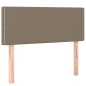 Boxspringbett mit Matratze & LED Taupe 90x190 cm Stoff