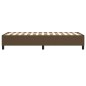 Boxspringbett Dunkelbraun 80x200 cm Stoff