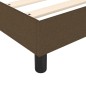 Boxspringbett Dunkelbraun 80x200 cm Stoff