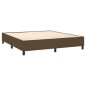 Boxspringbett Dunkelbraun 180x200 cm Stoff