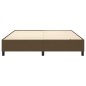 Boxspringbett Dunkelbraun 180x200 cm Stoff