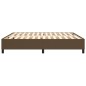 Boxspringbett Dunkelbraun 180x200 cm Stoff