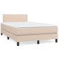 Boxspringbett Matratze Cappuccino-Braun 120x200cm Kunstleder