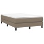 Boxspringbett Taupe 120x200 cm Stoff