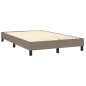 Boxspringbett Taupe 120x200 cm Stoff