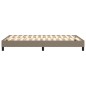 Boxspringbett Taupe 120x200 cm Stoff