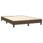 Boxspringbett Dunkelbraun 140x200 cm Stoff