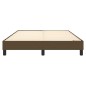 Boxspringbett Dunkelbraun 140x200 cm Stoff