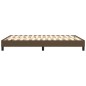 Boxspringbett Dunkelbraun 140x200 cm Stoff