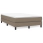 Boxspringbett mit Matratze Taupe 120x200 cm Stoff