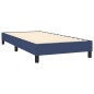 Boxspringbett mit Matratze & LED Blau 80x200 cm Stoff