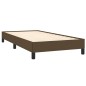 Boxspringbett mit Matratze Dunkelbraun 90x200 cm Stoff