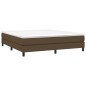 Boxspringbett Dunkelbraun 160x200 cm Stoff