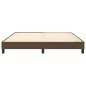 Boxspringbett Dunkelbraun 160x200 cm Stoff