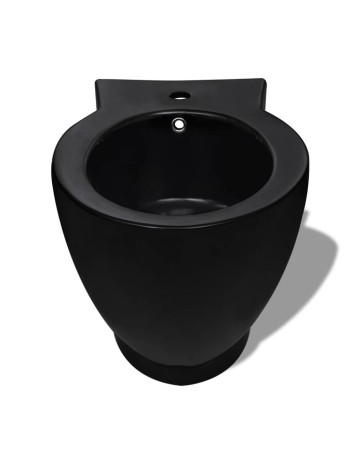 Stand-WC & Bidet Set Schwarz KeramikHome-Essentials