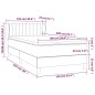 Boxspringbett mit Matratze Schwarz 100x200 cm Stoff